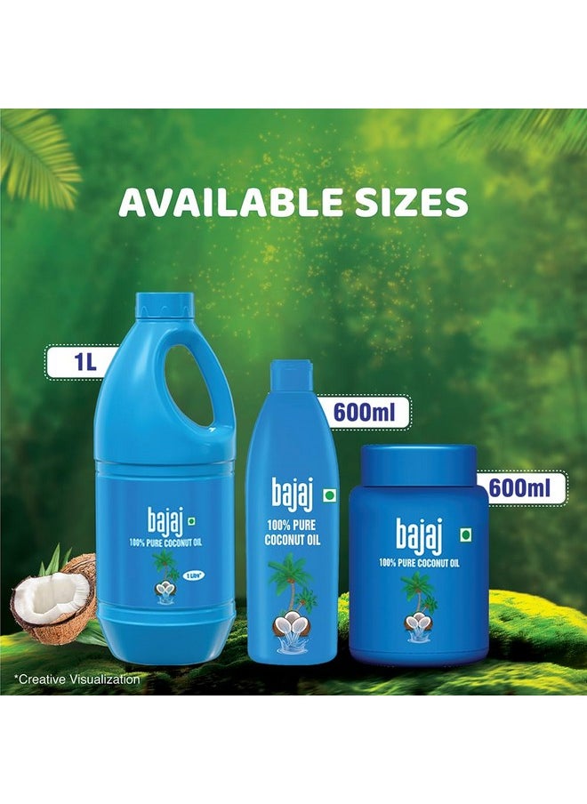 Bajaj - 100% Pure Coconut Oil 600 Ml - Image 1