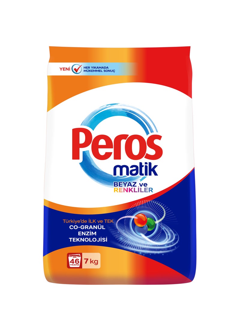 Peros POWDER DETERGENT MATIC BAG (White & Colors) 7 kilo 