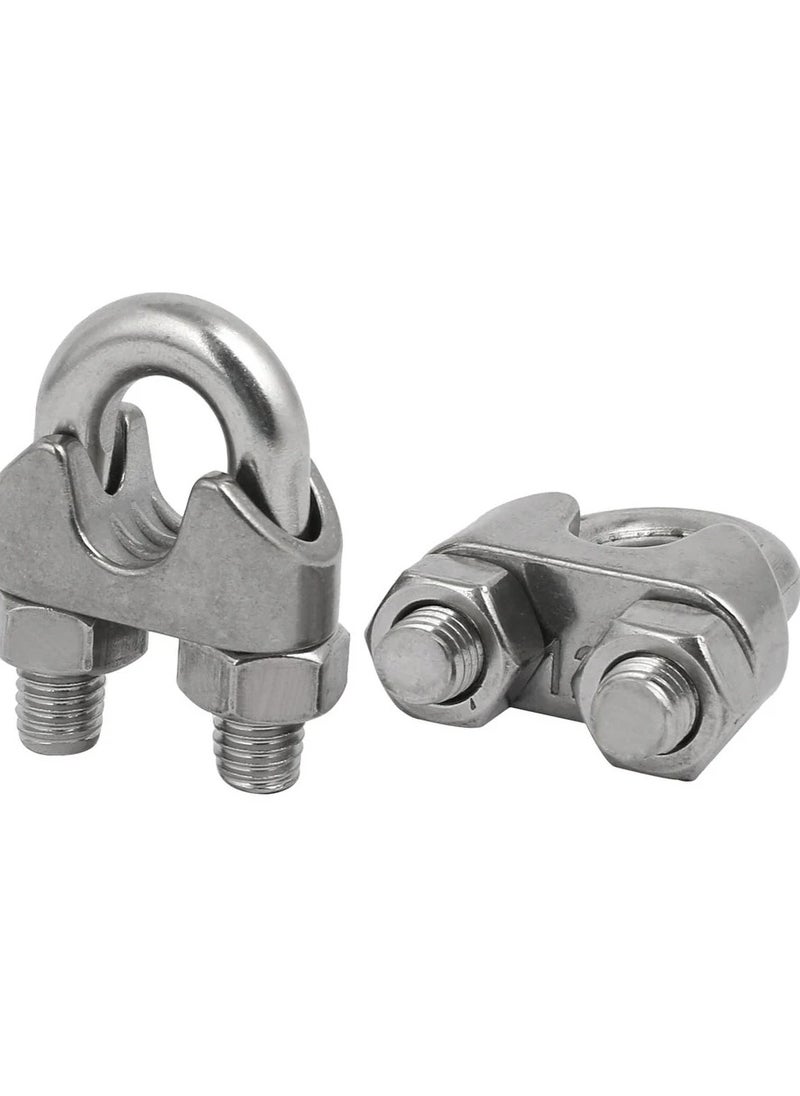 HASANAT ESSENTIALS - 2 pcs  Wire Rope Cable Clip Clamp U Bolt Saddle Fastener (10 MM) - Image 1