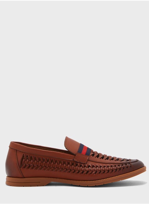 Weaved Casual Slip Ons