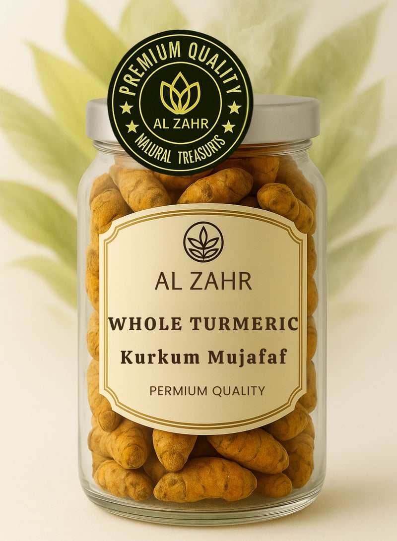 زهر جذور الكركم الكاملة (الكركم المجفف) - كركم لونغا | جذور كركم طبيعية كاملة عالية الجودة | جذور عشبية نقية 100% للاستخدام في الحدائق المنزلية والبستنة والأغراض النباتية. - Image 2