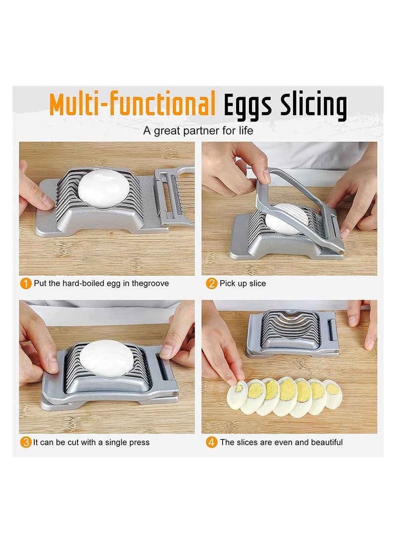 SYOSI 1 Piece Stainless Steel Wire Egg Slicer For Eggs Strawberry Soft Fruit  - Image 5