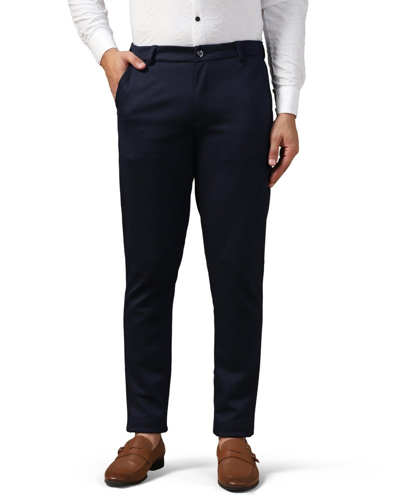 TOPLOT Men's Regular Fit Causal Trouser || Pant for Men || Trouser for Men || Chinos Pants (Formal-Pant-5207-Navy-30) - Image 4