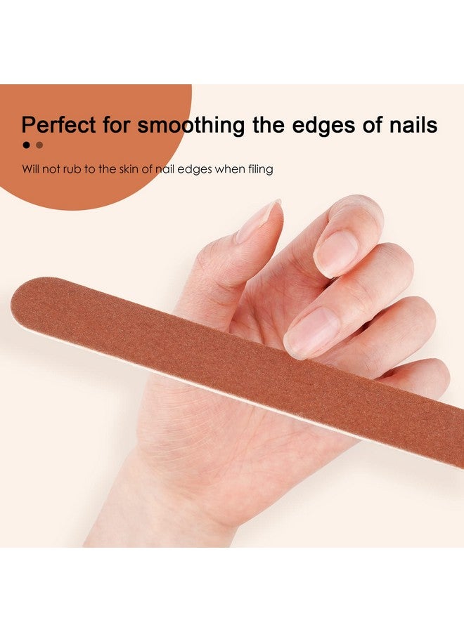 Canvalite Nail File Large Emery Boards for Nails,180 Grit Nail Files for Natural Nails, Thin Emory Nail File Pack Manicure Tool for Home Use 12PCS - Image 4