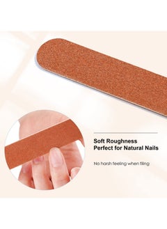 Canvalite Canvalite Nail File Large Emery Boards for Nails,180 Grit Nail Files for Natural Nails, Thin Emory Nail File Pack Manicure Tool for Home Use 12PCS  - Image 2