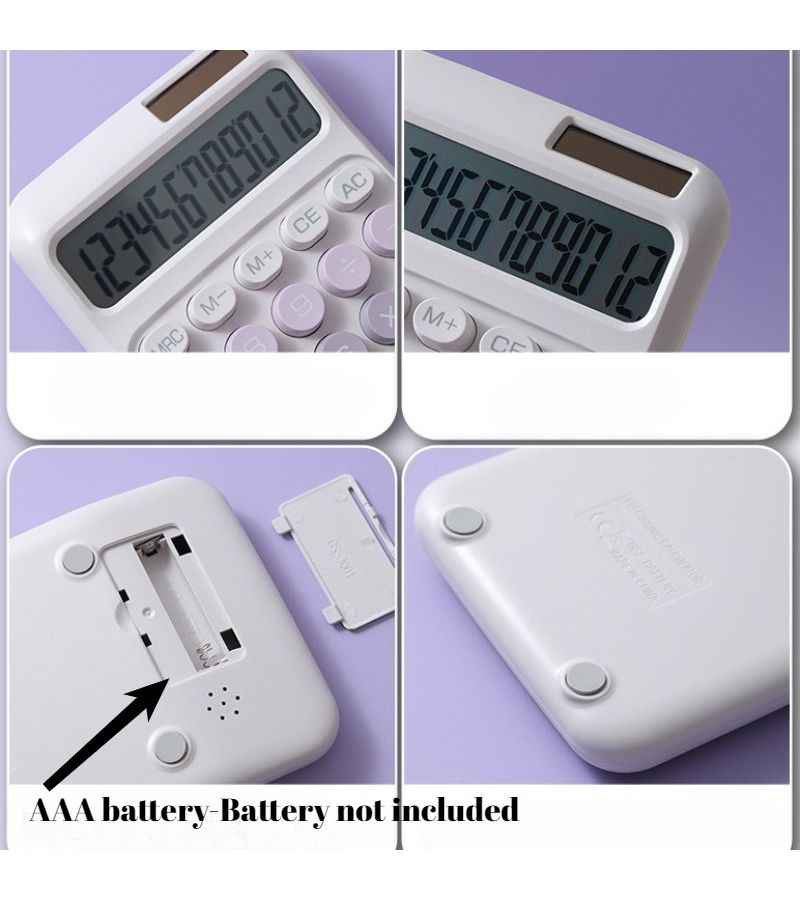 Blue Pocket Scientific Calculator Dual Power Large LCD Display for Exams - Image 4