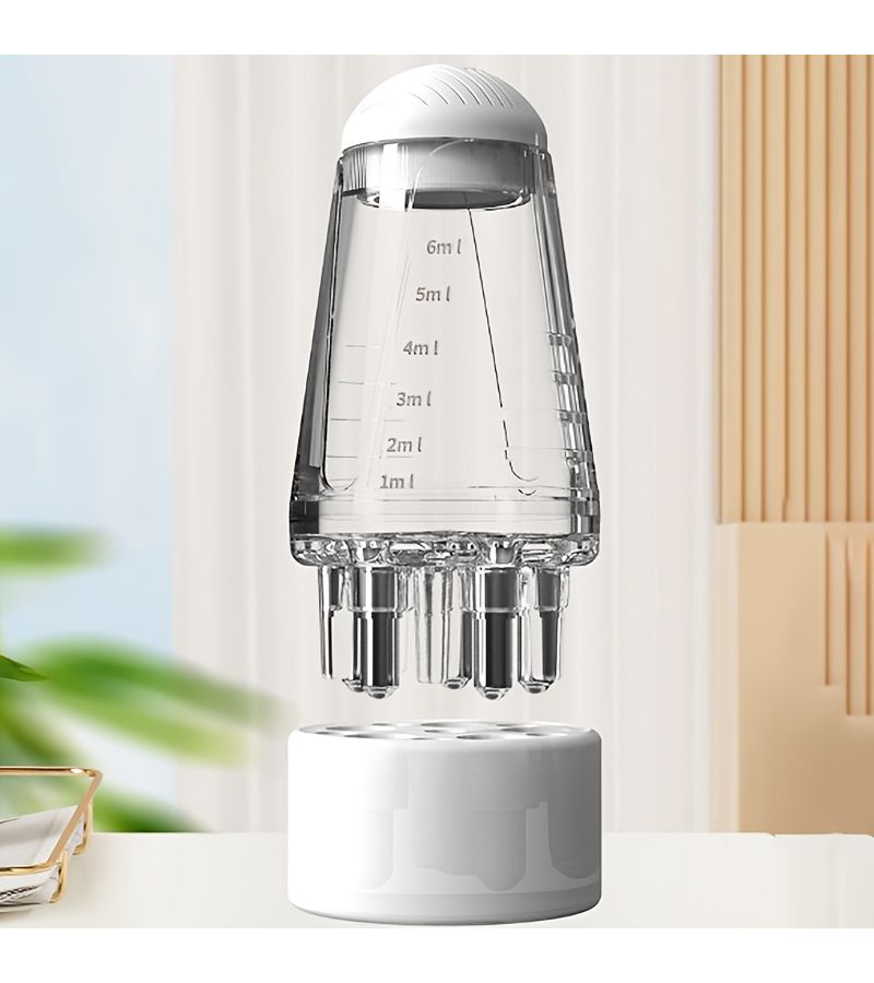 Mini Portable Scalp And Body Applicator Liquid Comb Hair Massage 0.2oz Capacity White Tool For Healthy Hair - Image 4