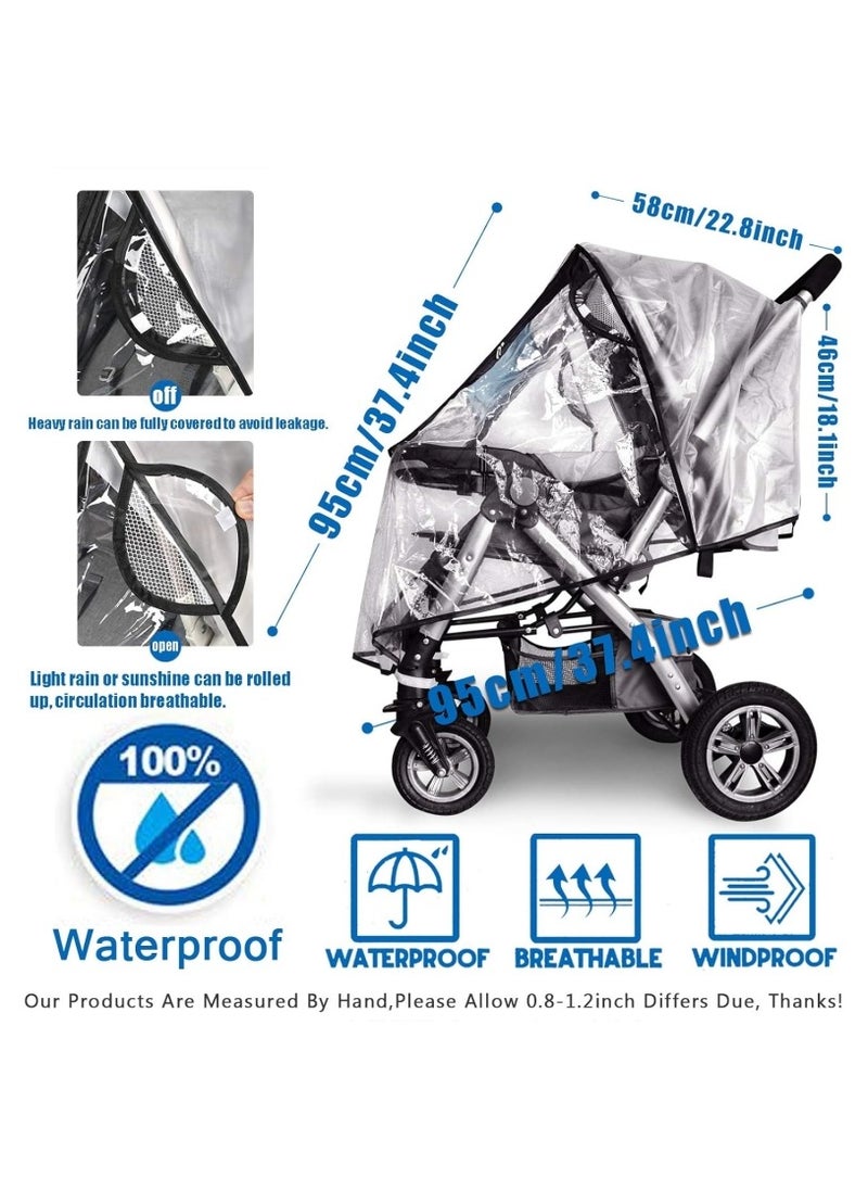 Ru syanl - EVA Material Stroller Rain Cover Universal Stroller Accessory Waterproof Windproof Protect from Dust Snow - Image 1