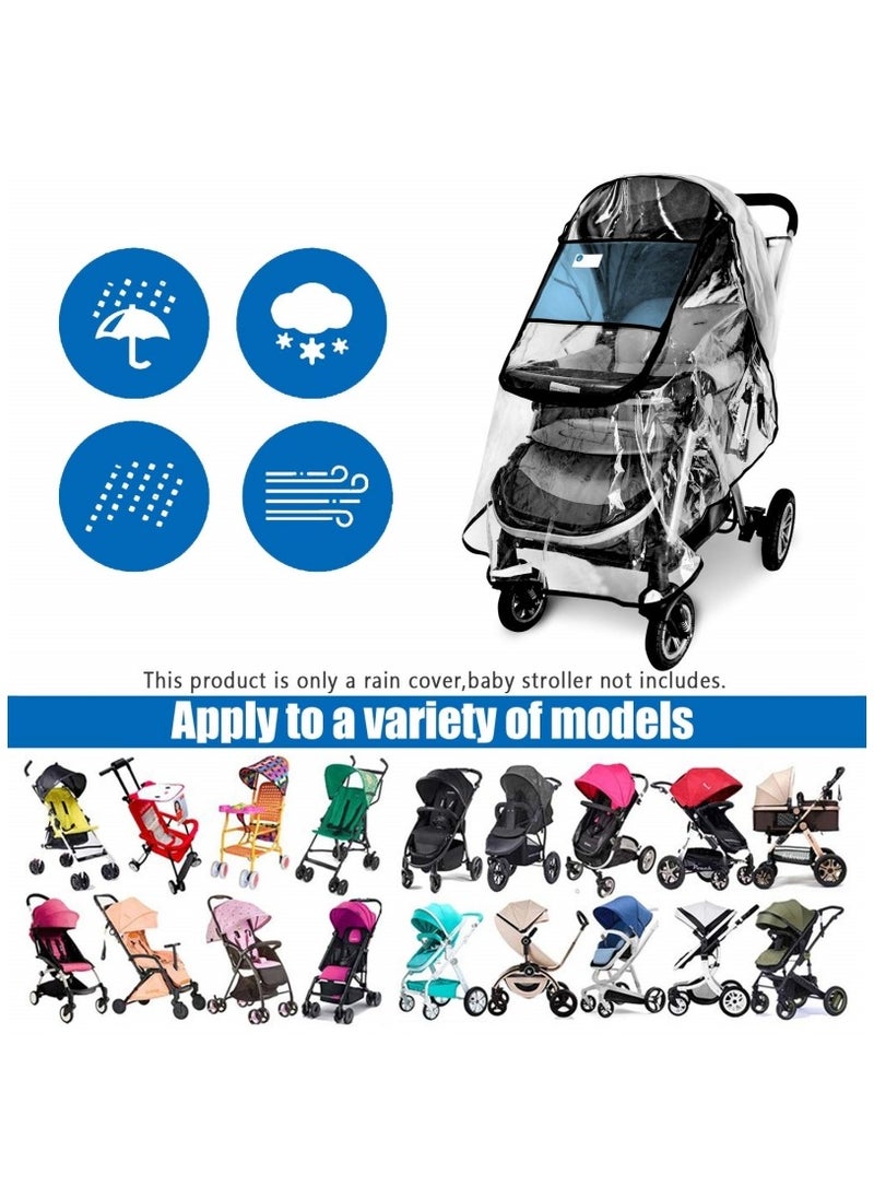 Ru syanl - EVA Material Stroller Rain Cover Universal Stroller Accessory Waterproof Windproof Protect from Dust Snow - Image 1