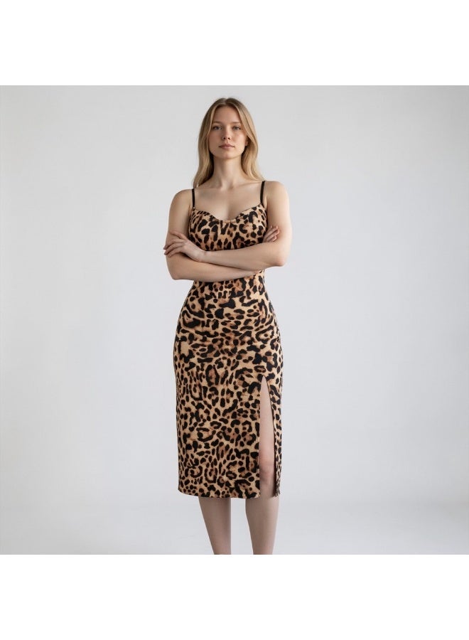 VELVIA Leopard print viscose lingerie in a soft tiger pattern - Image 2