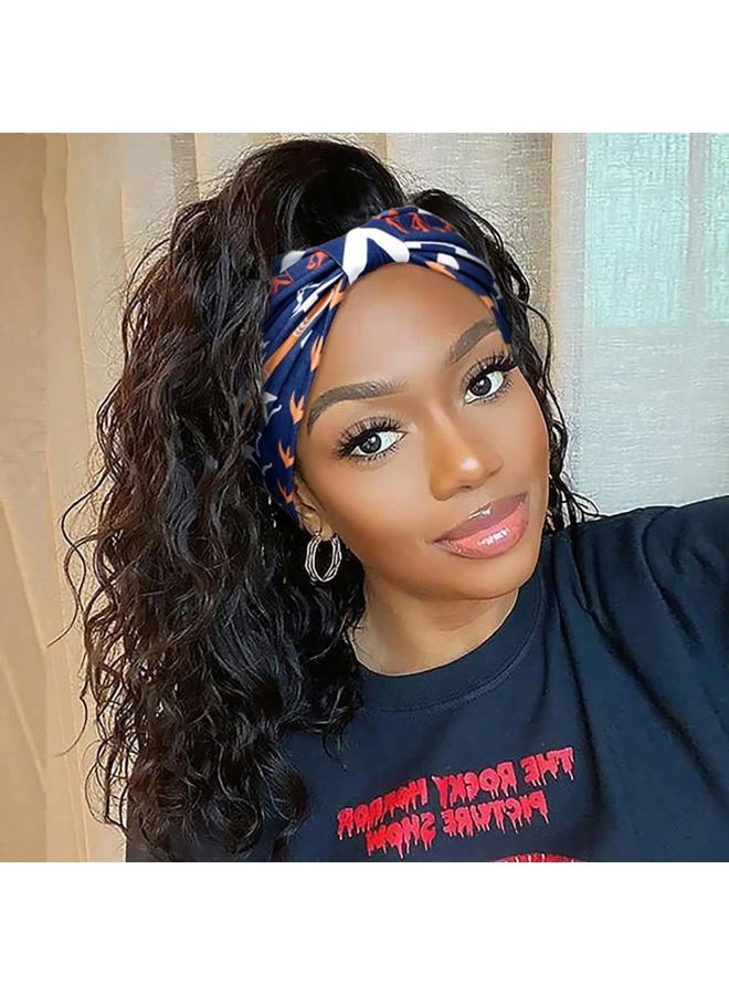Huachi Wide Headbands for Women Boho Workout Head Bands for Women's Hair African Knotted Non Slip Headwrap Turban Sport Yoga Girls Bandeau Hair Accessories (Pack of 4)  - Image 4
