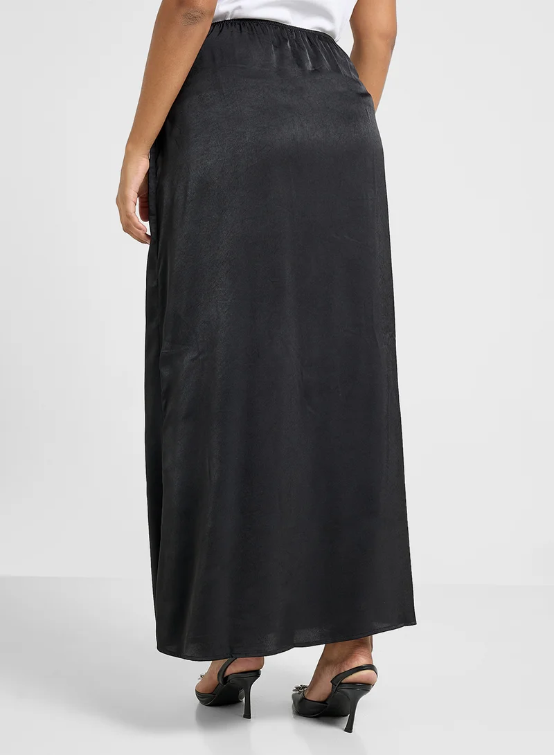 Ella Plus Satin Skirt