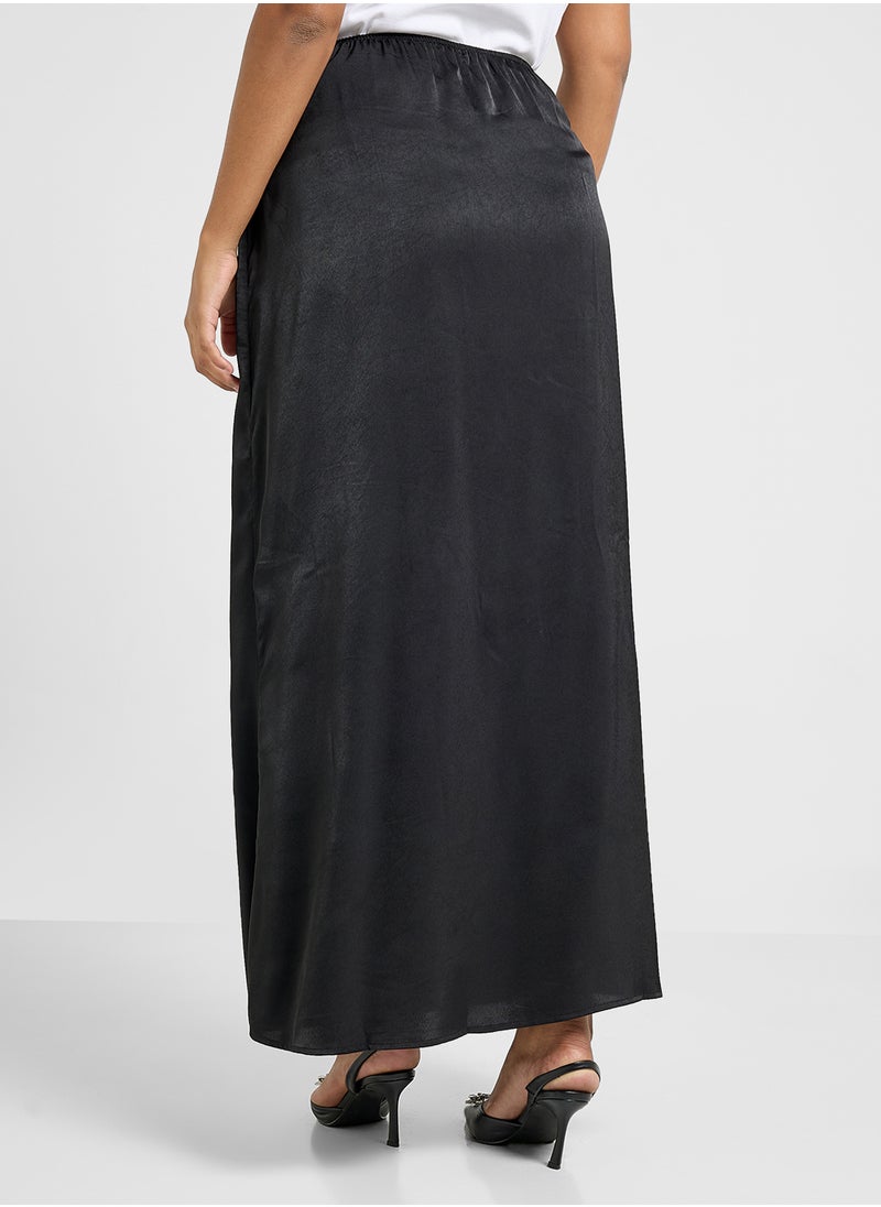 Ella Plus - Satin Skirt - Image 1