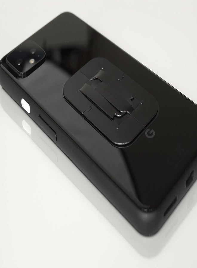 IPPINKA goBelt, Ultra-Thin Smartphone Grip with Stand Function, 1mm Thick, Set of 2 - Black - Image 3