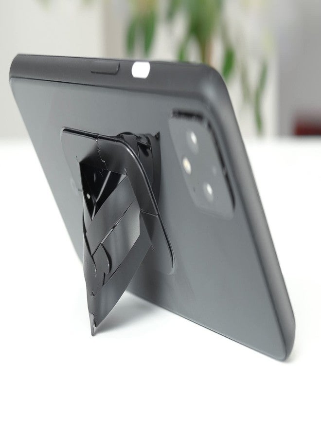 IPPINKA goBelt, Ultra-Thin Smartphone Grip with Stand Function, 1mm Thick, Set of 2 - Black - Image 4