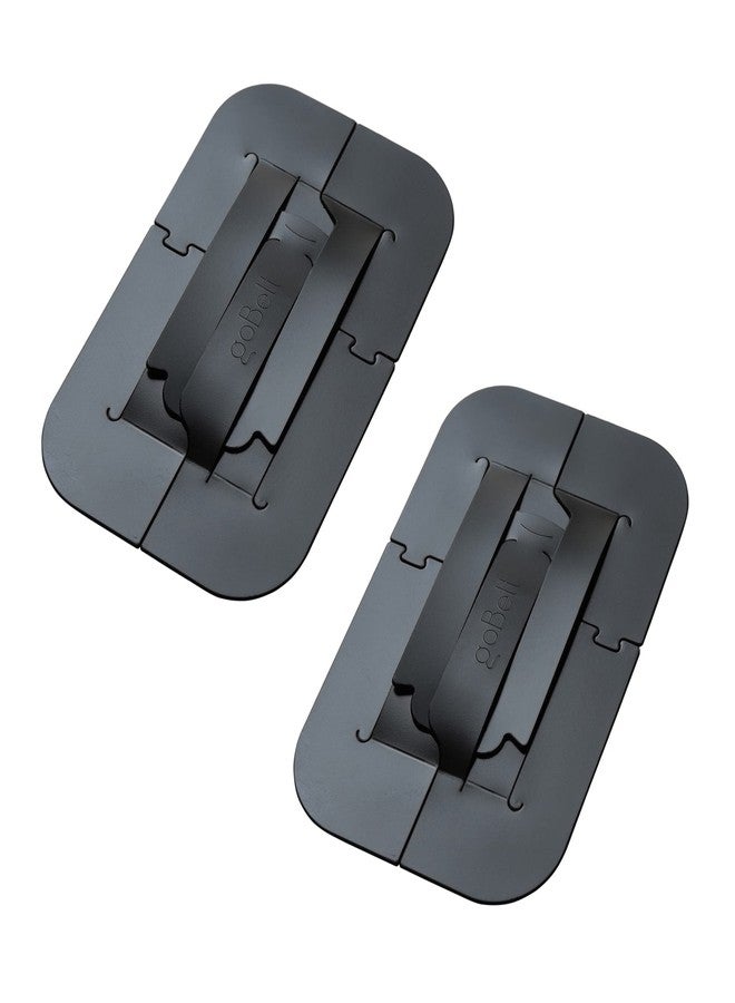 IPPINKA goBelt, Ultra-Thin Smartphone Grip with Stand Function, 1mm Thick, Set of 2 - Black - Image 1