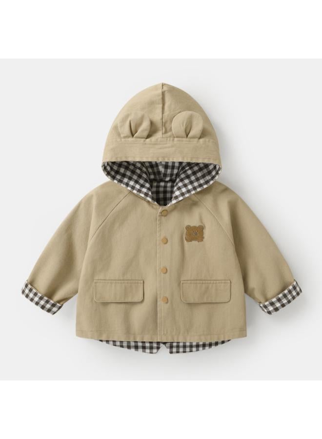 Baby Clothes Woven Hooded Windbreaker Spring And Autumn Boys' And Girls' Coat Children's Jacket Y79 8