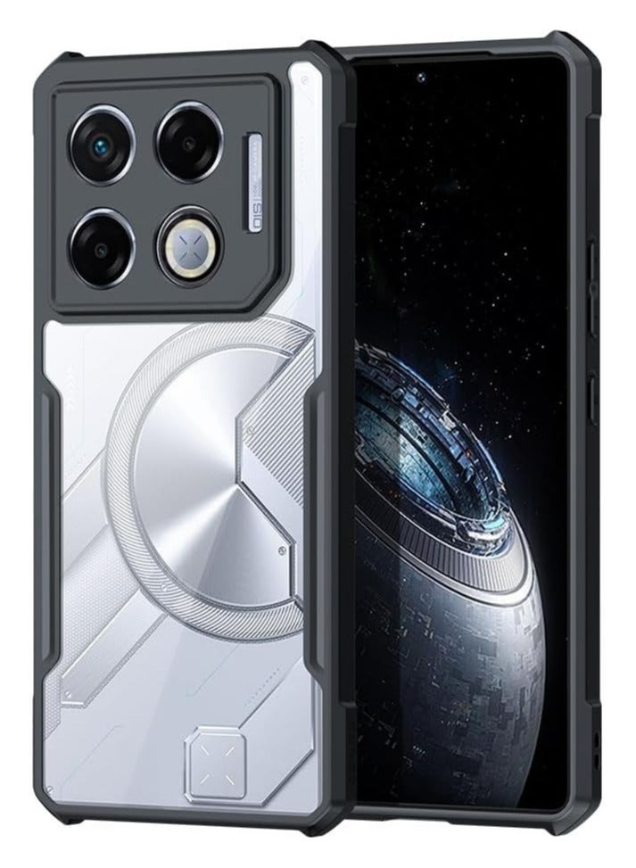 جراب شفاف لهاتف Infinix GT 20 Pro مصنوع من مادة TPU وPC مع وسائد هوائية سميكة في كافة الزوايا مقاوم للاصفرار والصدمات والسقوط - Image 5