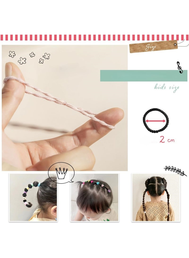 Spiral Hair Bands, 15 Pack Neon Coloured Elastic Hair Ties, No-Crease Ponytail Holders for Girls & Women - Image 2