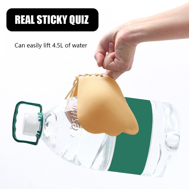 Sticky Bras for Women Push Up Strapless Backless Invisible Adhesive Bra Wing Shape Adjustable Drawstring Reusable Silicone Bra Cup - Image 3