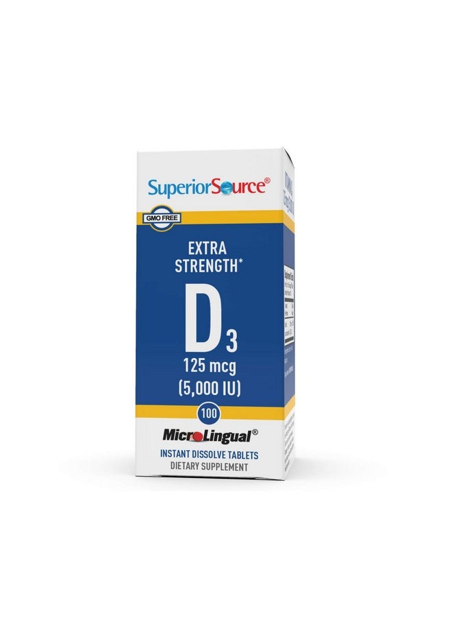 Superior Source Superior Source Vitamin D3 Extra Strength 5,000 IU 100  - Image 3