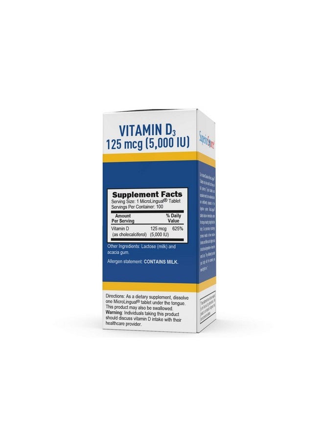 Superior Source Superior Source Vitamin D3 Extra Strength 5,000 IU 100  - Image 2