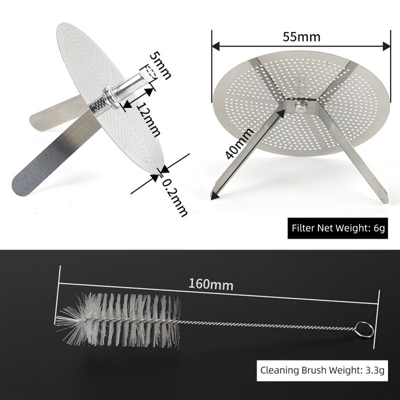Resin Filter: 1 Set Silver Stainless Steel Funnel With Removable Dense Mesh - Spill-Proof Narrow Stem, Easy To Clean & Portable For 3D Printer Resin, Kitchen Liquid Seasoning Sub-Packaging - Image 2