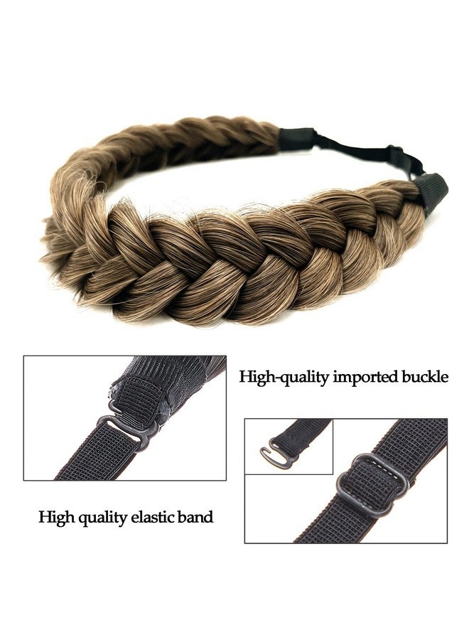 TOECWEGR Oecwegr Synthetic Hair Braided Headband Classic Wide Strands Wedding Disorderly Fluffy Braids Wig Band Women Beauty Accessory - Image 5