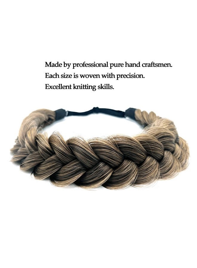 TOECWEGR Oecwegr Synthetic Hair Braided Headband Classic Wide Strands Wedding Disorderly Fluffy Braids Wig Band Women Beauty Accessory - Image 3
