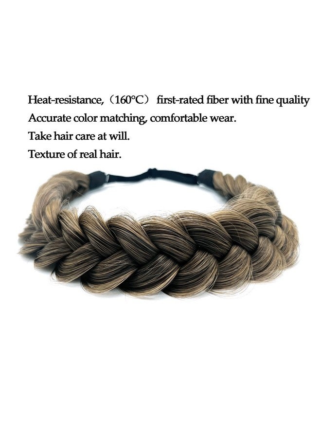 TOECWEGR Oecwegr Synthetic Hair Braided Headband Classic Wide Strands Wedding Disorderly Fluffy Braids Wig Band Women Beauty Accessory - Image 4