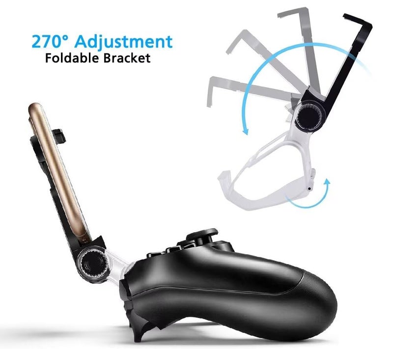 Megadream Mobile Phone Gaming Clip, Controller Phone Mount Support Holder Clamp for PS4/Xbox Series/Xbox One/Samsung Galaxy S8/iOS/Android-Maximum 6 inch Phone - Image 3
