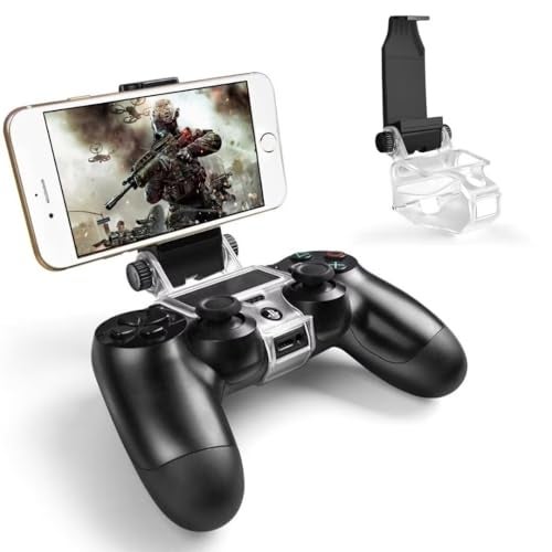 Megadream Mobile Phone Gaming Clip, Controller Phone Mount Support Holder Clamp for PS4/Xbox Series/Xbox One/Samsung Galaxy S8/iOS/Android-Maximum 6 inch Phone - Image 1