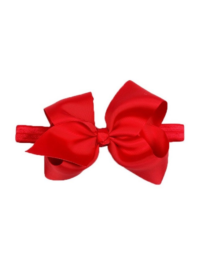 DDazzling Baby Large Hair Bow Headband Hair Accessories Photo Props (Red) - Image 1