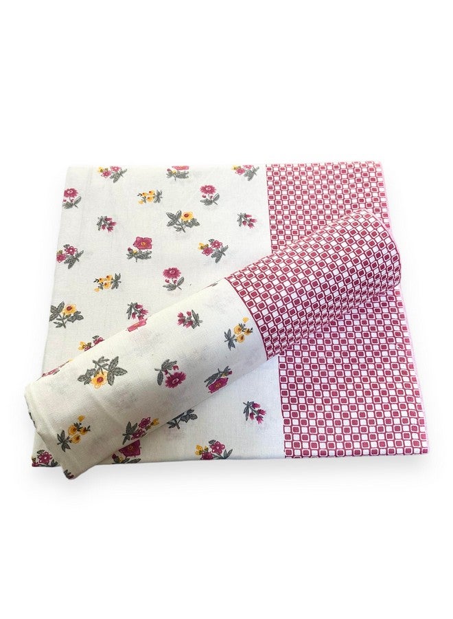 Homescape 100% Cotton Summer Topsheet/Odhne wali Chaddar Single Bed 300 TC (Maroon_Pack of 2) - Image 1