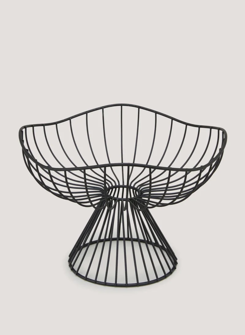 ماتلان سلة فواكه عضوية سوداء طويلة