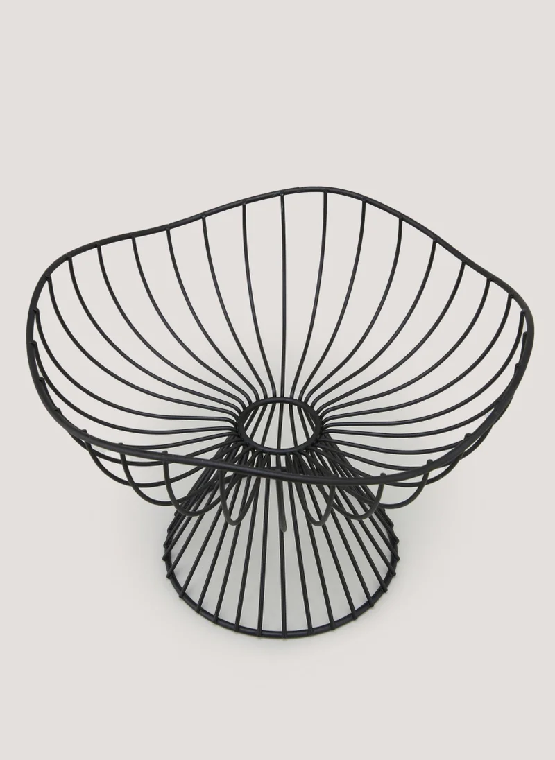 ماتلان سلة فواكه عضوية سوداء طويلة