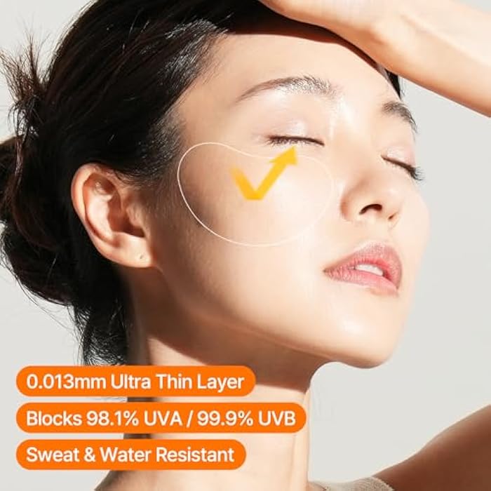 FRANZ UV Protection Peptide Sun Patches, Ultra-Thin Sunshield for Face, 4 Pairs (Regular Size), Anti-Aging & Skin Rejuvenation, Perfect for Outdoor Sports – Golf, Hiking, Driving, Korean Skincare - Image 2