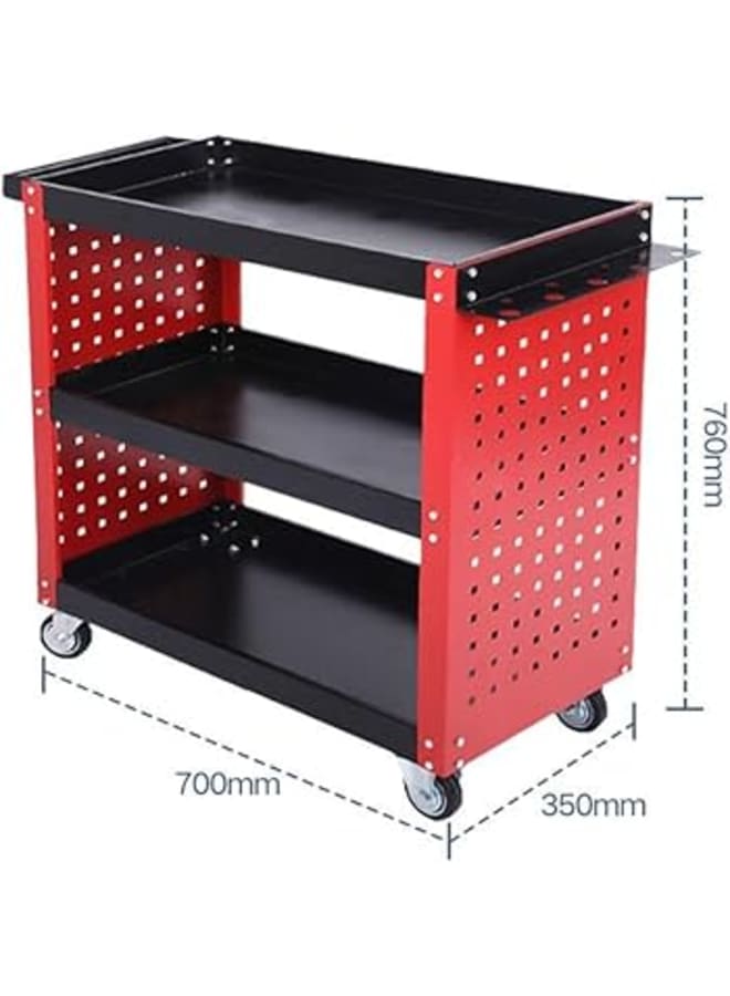 Heavy Duty 8mm Loading Tool Trolley 3 Shelf