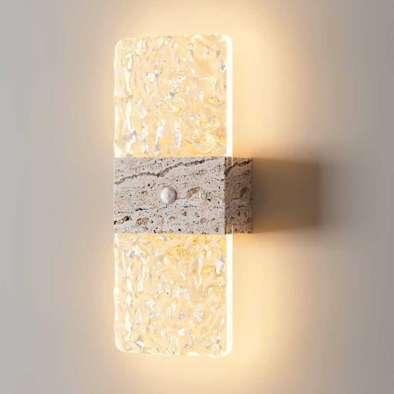 مصباح LED ذكي قابل للشحن مع حساس حركة تشغيل/إيقاف تلقائي يعمل بالبطارية 1200 مللي أمبير باللون الذهبي، مناسب لغرف النوم وغرف المعيشة والممرات والسلالم، بتصميم عصري بسيط لمصباح طاولة غرفة النوم. - Image 4