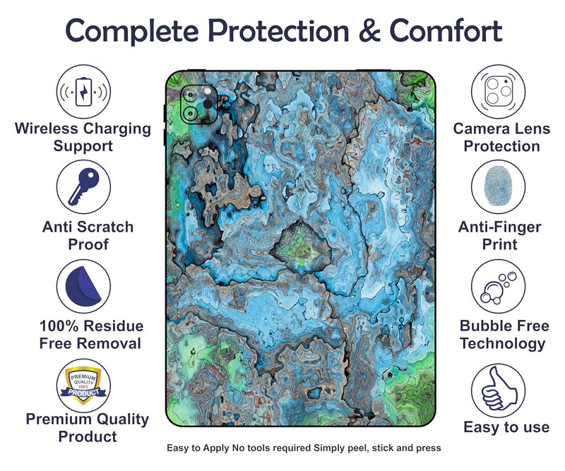 WRAP CRAFT Decal Skin Compatible with iPad Pro 11 inch 2021 Model Skin Revamp Your tablet's Style with Fashionable Skin for iPad Pro 11 inch 2021 Model; DP-056 - Image 3