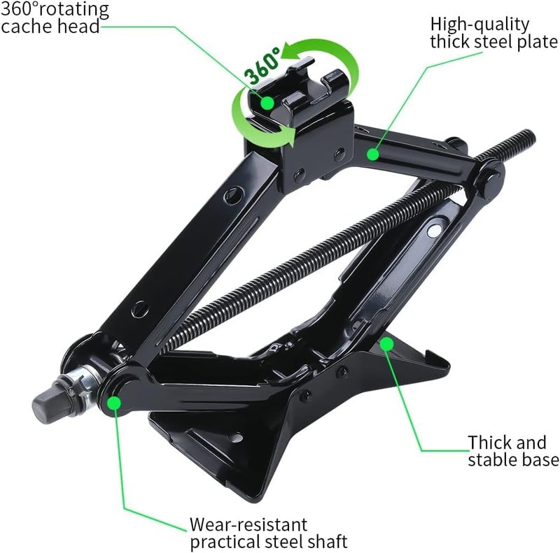 TRADY Heavy Duty 1.5 Ton Car Jack for Vehicle Lifting – Portable & Durable Hydraulic Jack for Garage and Roadside Use - Image 2