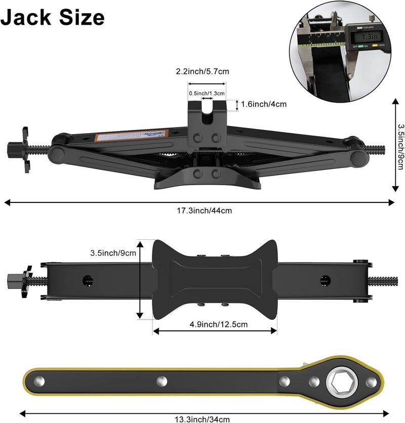 TRADY Heavy Duty 1.5 Ton Car Jack for Vehicle Lifting – Portable & Durable Hydraulic Jack for Garage and Roadside Use - Image 1