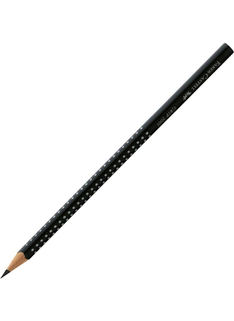 FABER-CASTELL - Faber Castell Pencil Grip 2001 2b Black - Image 1