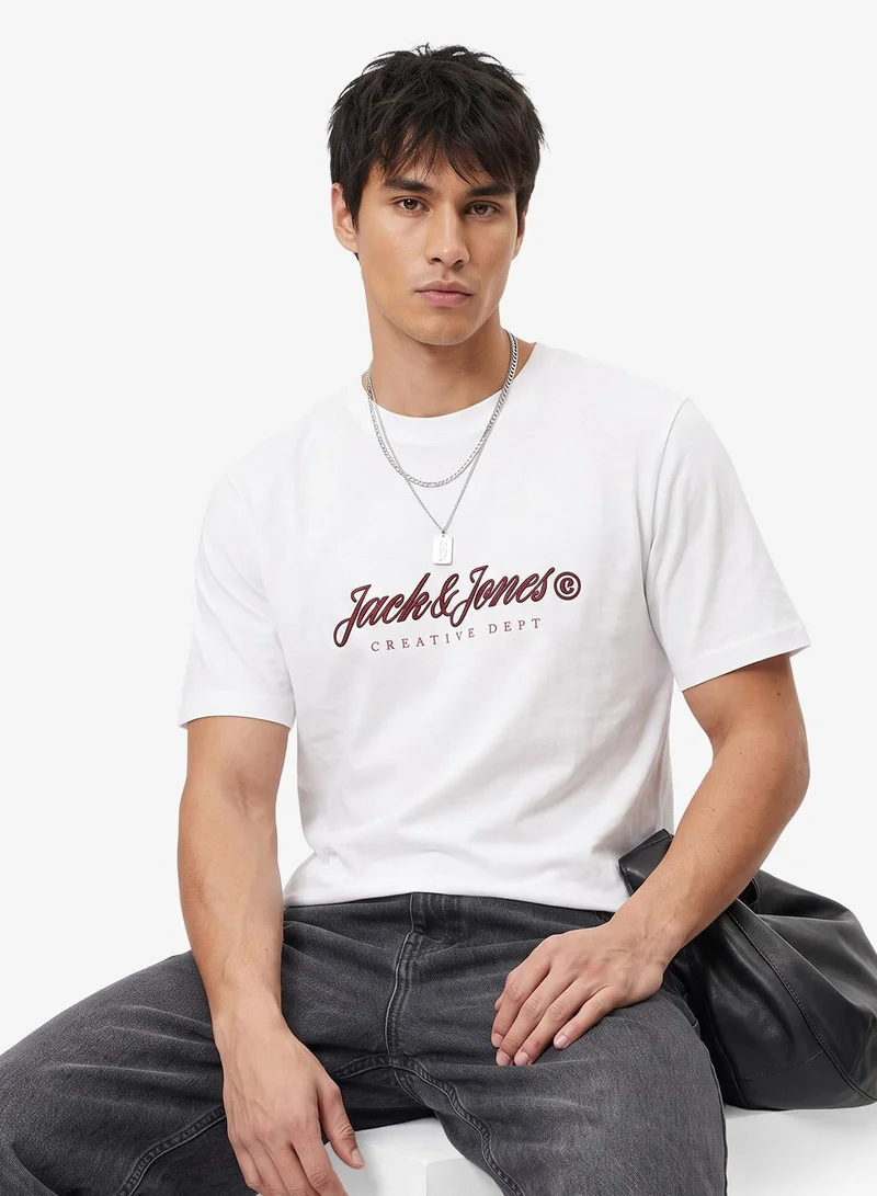 JACK & JONES Logo Crew Neck T-Shirt