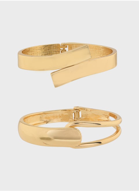 2 Pack Mix Cuff Bangle