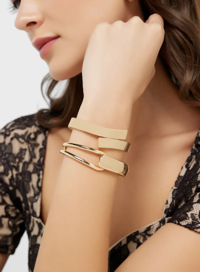 ELLA 2 Pack Mix Cuff Bangle