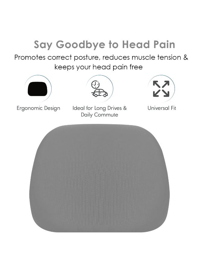 SPIDER Headrest Memory Pad MPC-001 Car Neck Support Cushion with Memory Foam Adjustable Strap Headrest Pillow For Car Seat, Office Chair, Home, Travel, Daily Commute - Image 4