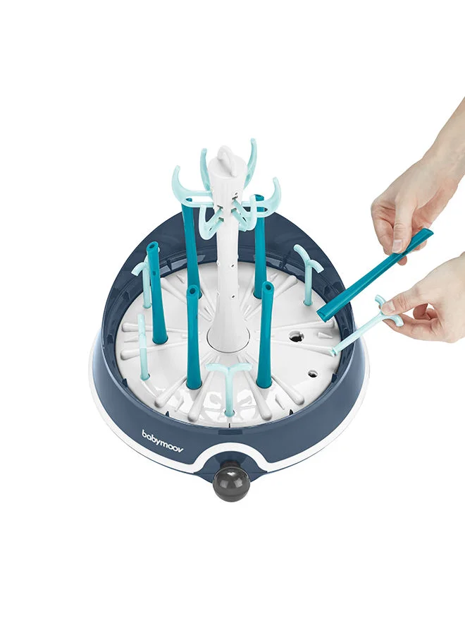 babymoov Turbo Electric Steam With 2 In 1 Sterilizer And Drying Rack, Sterilize Up To 6 Bottles At Once, Automatic Dry Function, Turbo Speed Function, Bpa - Free, Audible Alarm And Automatic Switch - off