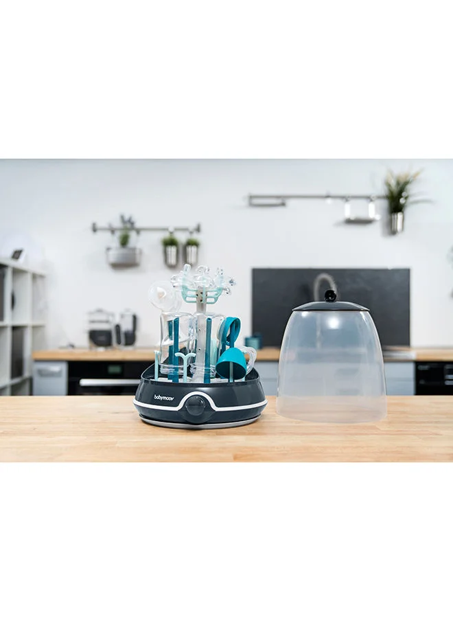 babymoov Turbo Electric Steam With 2 In 1 Sterilizer And Drying Rack, Sterilize Up To 6 Bottles At Once, Automatic Dry Function, Turbo Speed Function, Bpa - Free, Audible Alarm And Automatic Switch - off