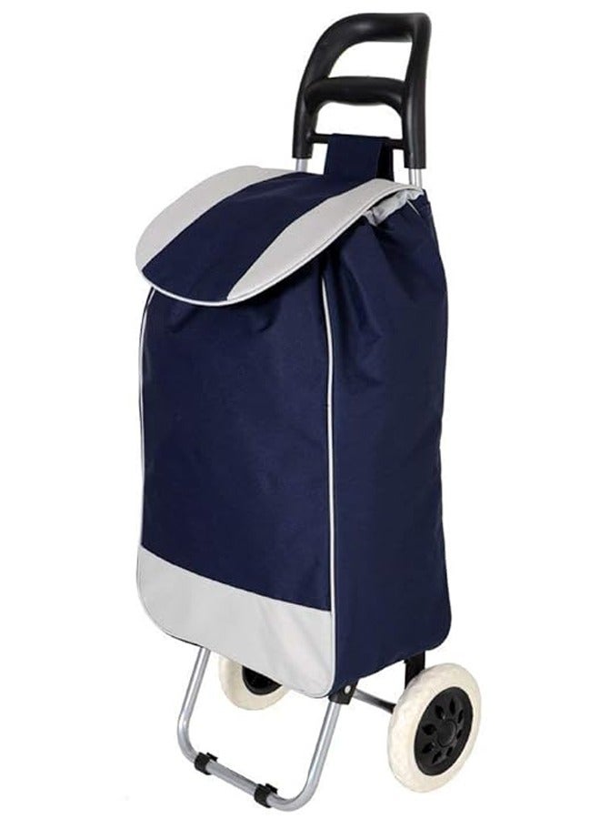 DubaiGallery عربة تسوق قابلة للطي لحمل الخضار والفواكه مع عجلات - Image 1